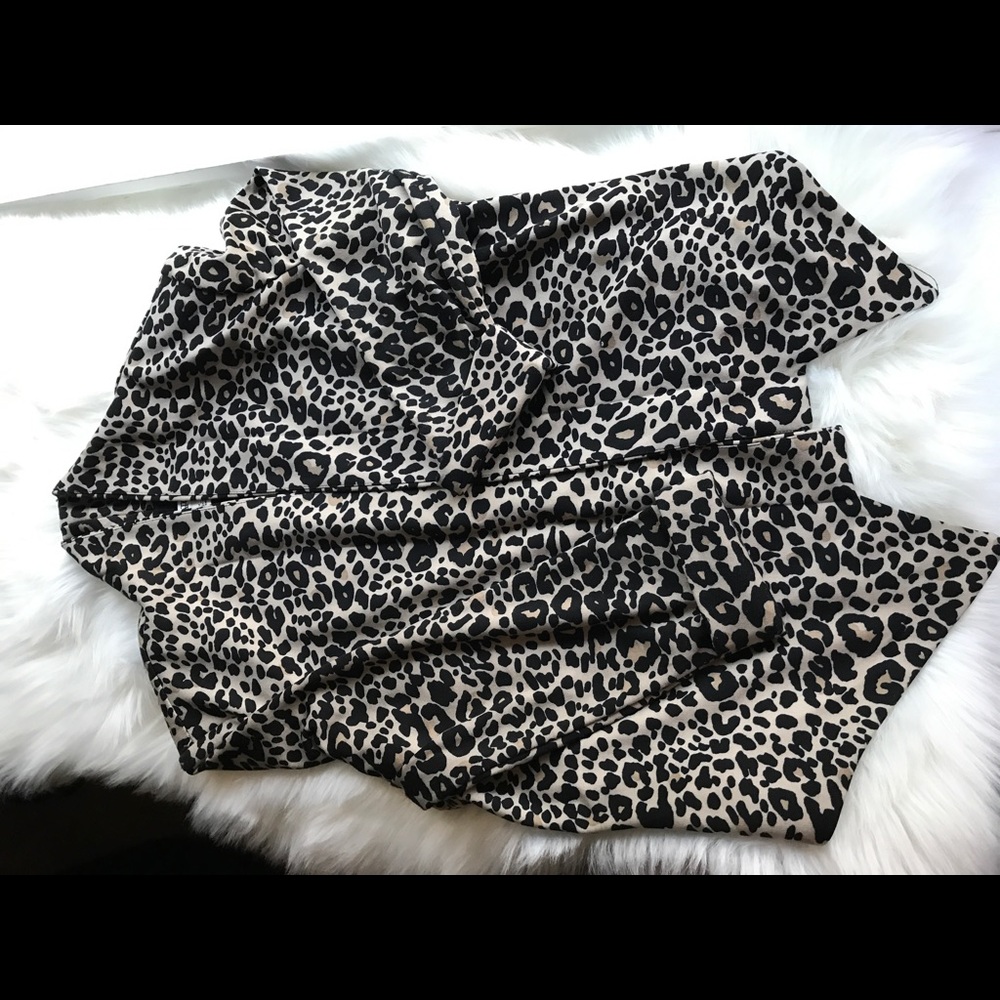 Cheetah print cardigan